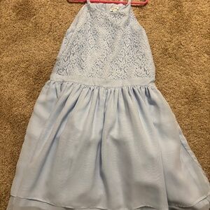 Girls Calvin Klein dress light blue